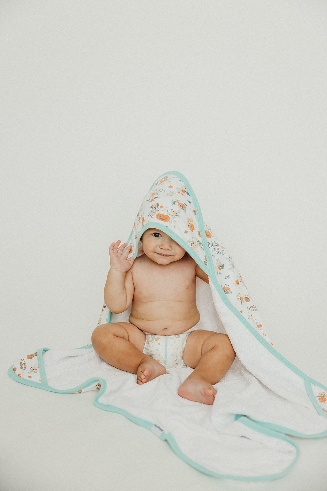 Premium Baby Knit Hooded Towel - Mickey Mouse's Boo Bash