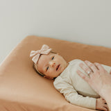 Premium Knit Diaper Changing Pad Cover - Pecan