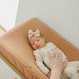 Premium Knit Diaper Changing Pad Cover - Pecan