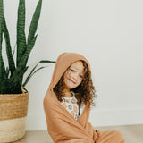 Premium Baby Knit Hooded Towel - Pecan