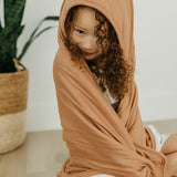 Premium Baby Knit Hooded Towel - Pecan