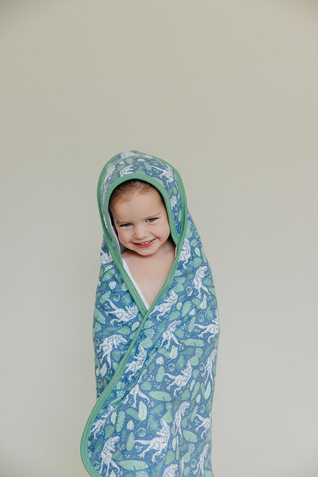 Premium Baby Knit Hooded Towel - Jurassic Park