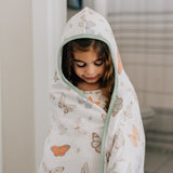 Premium Big Kid Hooded Towel - Luna
