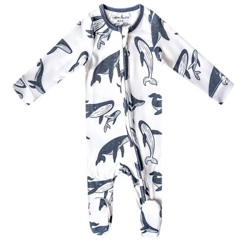 Zip-Up Footie Pajama - Cove