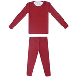 2pc Long Sleeve Pajama Set - Cranberry