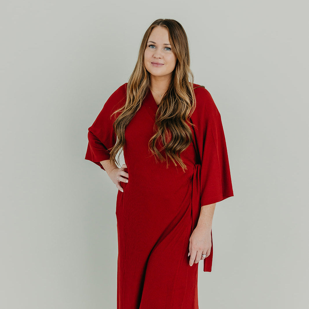 Women's Everyday Robe - Cranberry