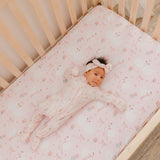 Premium Knit Fitted Crib Sheet - Adelia