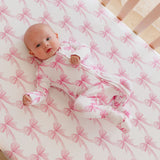 Premium Knit Fitted Crib Sheet - Bow My Gosh