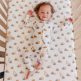 Premium Knit Fitted Crib Sheet - Dozer