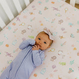 Premium Knit Fitted Crib Sheet - Enchanted Friends