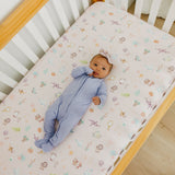 Premium Knit Fitted Crib Sheet - Enchanted Friends