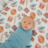 Premium Knit Fitted Crib Sheet - Disney Pixar Bumper Stickers