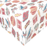 Premium Knit Fitted Crib Sheet - Disney Pixar Bumper Stickers