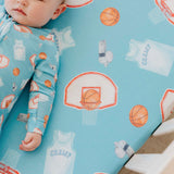 Premium Knit Fitted Crib Sheet - Slam Dunk