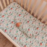 Premium Knit Fitted Crib Sheet - Snowy Slopes