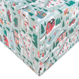 Premium Knit Fitted Crib Sheet - Snowy Slopes