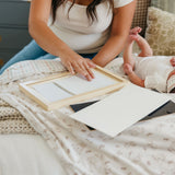 Natural Birch DIY Handprint + Footprint Kit with Frame