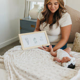 Natural Birch DIY Handprint + Footprint Kit with Frame