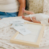 Natural Birch DIY Handprint + Footprint Kit with Frame