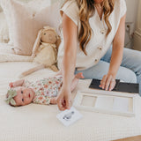 Matte White DIY Handprint + Footprint Kit with Frame