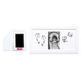 Matte White DIY Handprint + Footprint Kit with Frame
