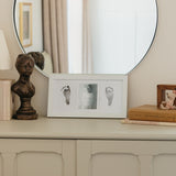 Matte White DIY Handprint + Footprint Kit with Frame