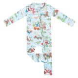 Convertible Zip-Up Footie - Dino Explorer