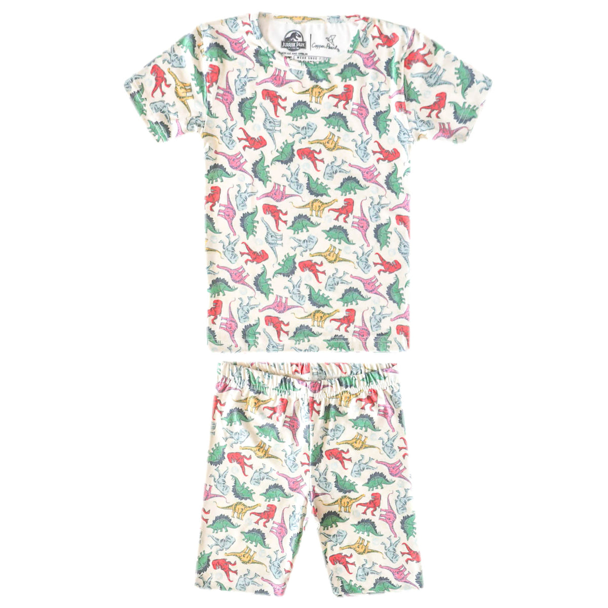 2pc Short Sleeve Pajama Set - Dinosaurs of Jurassic Park