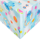 Premium Knit Fitted Crib Sheet - Disney Stitch Dreamsicles