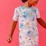 2pc Short Sleeve Pajama Set - Disney Stitch Dreamsicles