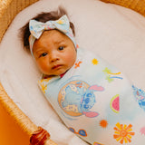 Knit Swaddle Blanket - Disney Stitch Dreamsicles