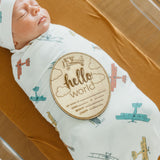 Wooden Announcement Sign - Flyer