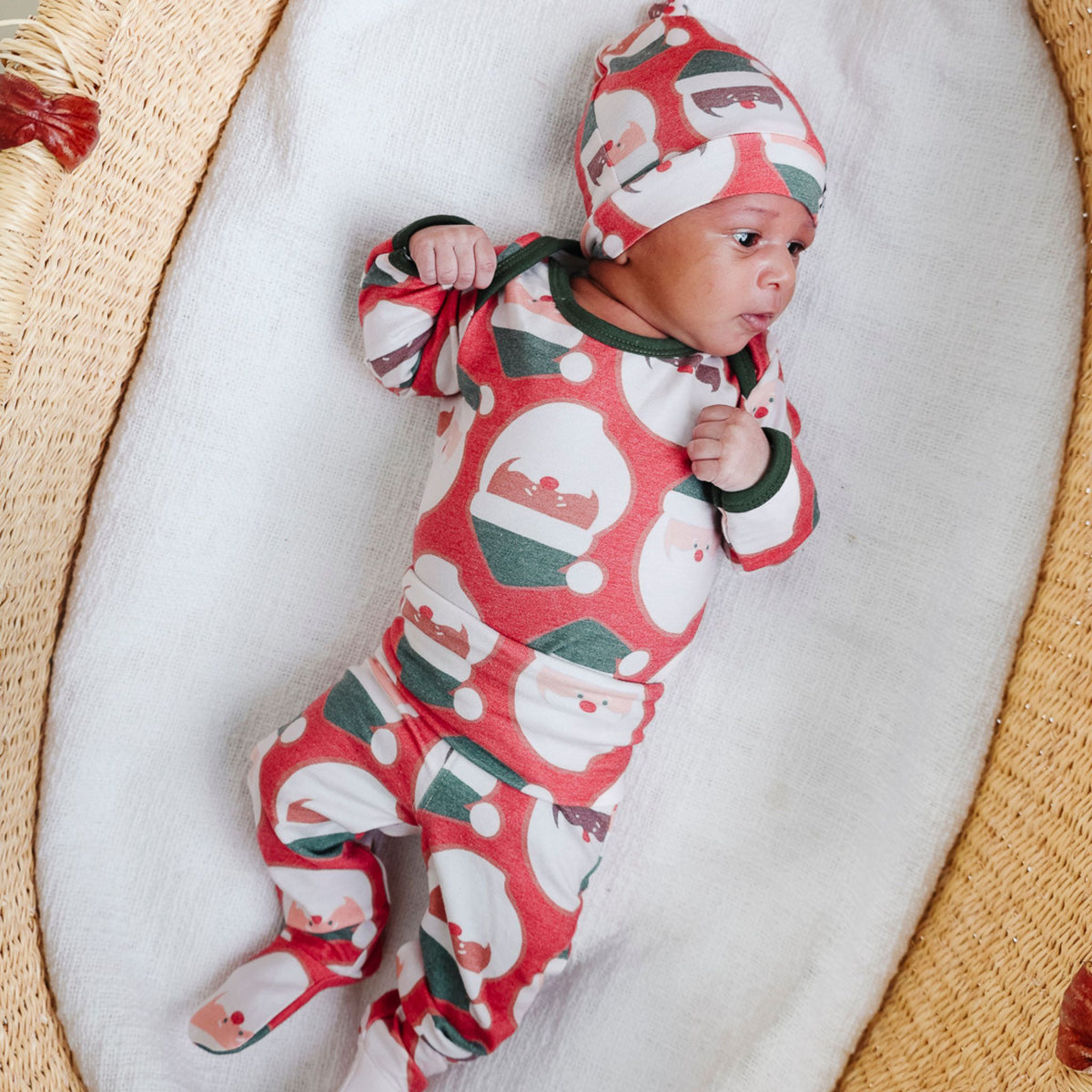 Footed Baby Pants - Claus