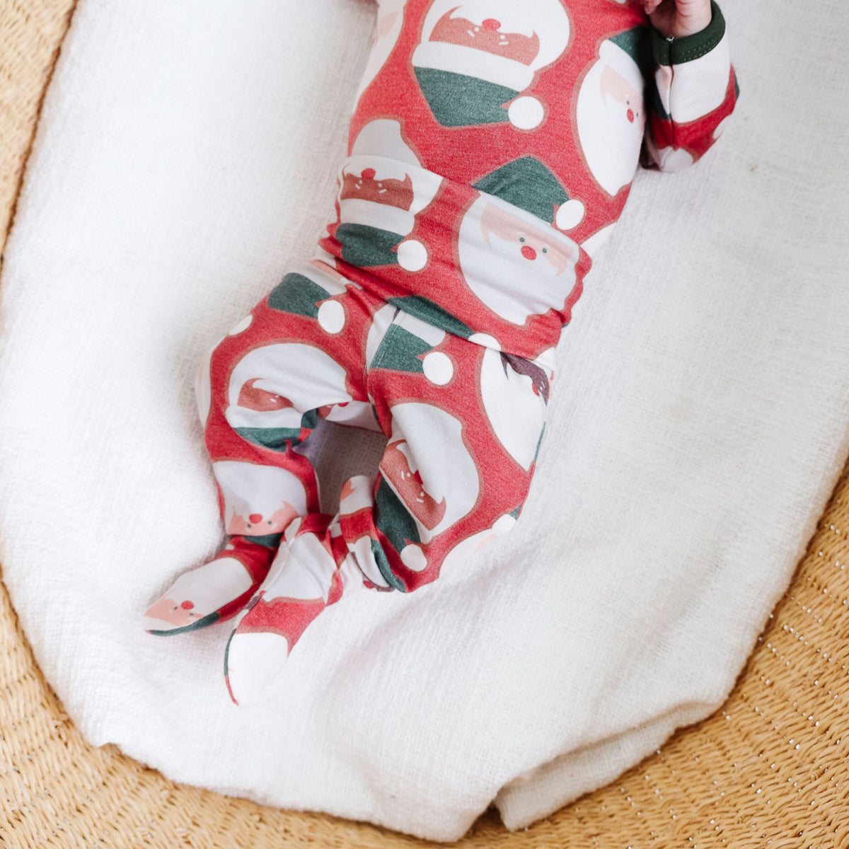 Footed Baby Pants - Claus