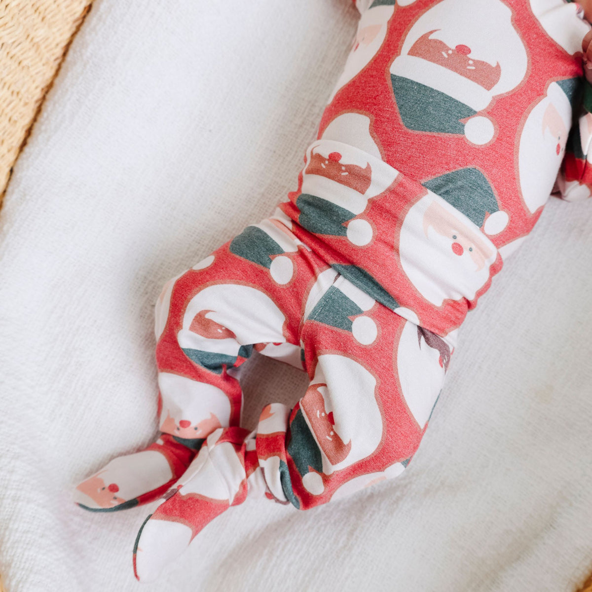 Footed Baby Pants - Claus