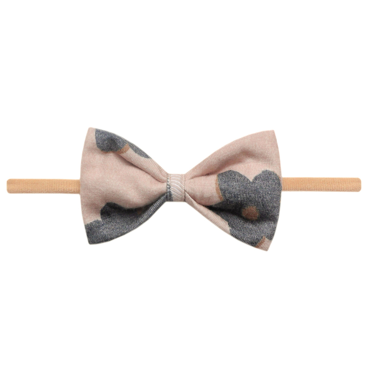 Bowtie Nylon Bow - Gemma In Tan