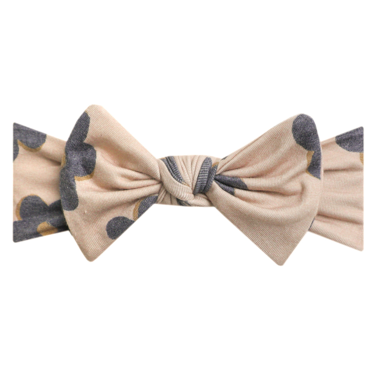 Knit Headband Bow - Gemma In Tan