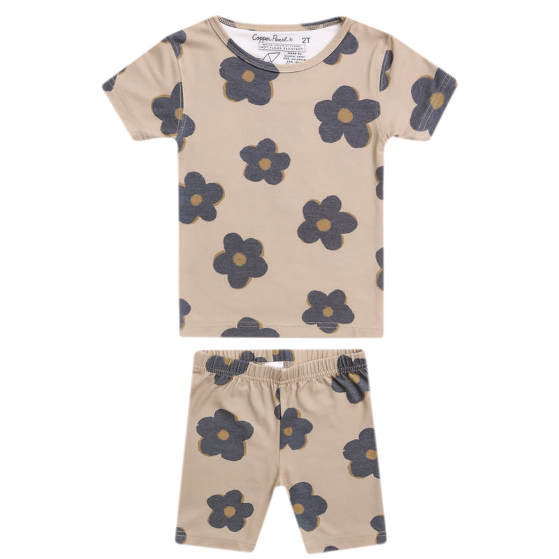 2pc Short Sleeve Pajama Set - Gemma In Tan