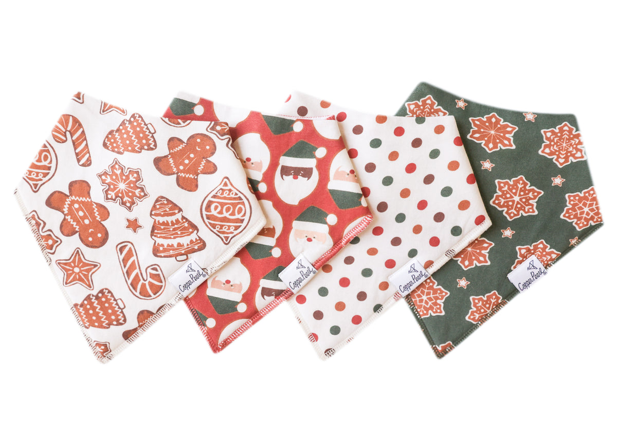 Baby Bandana Bibs - Gingerbread