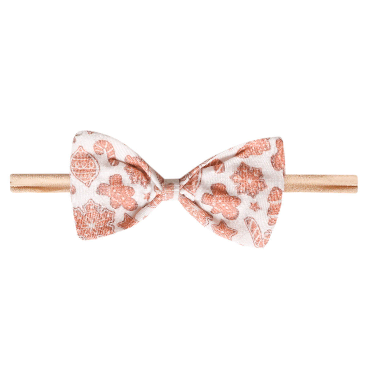 Bowtie Nylon Bow - Gingerbread