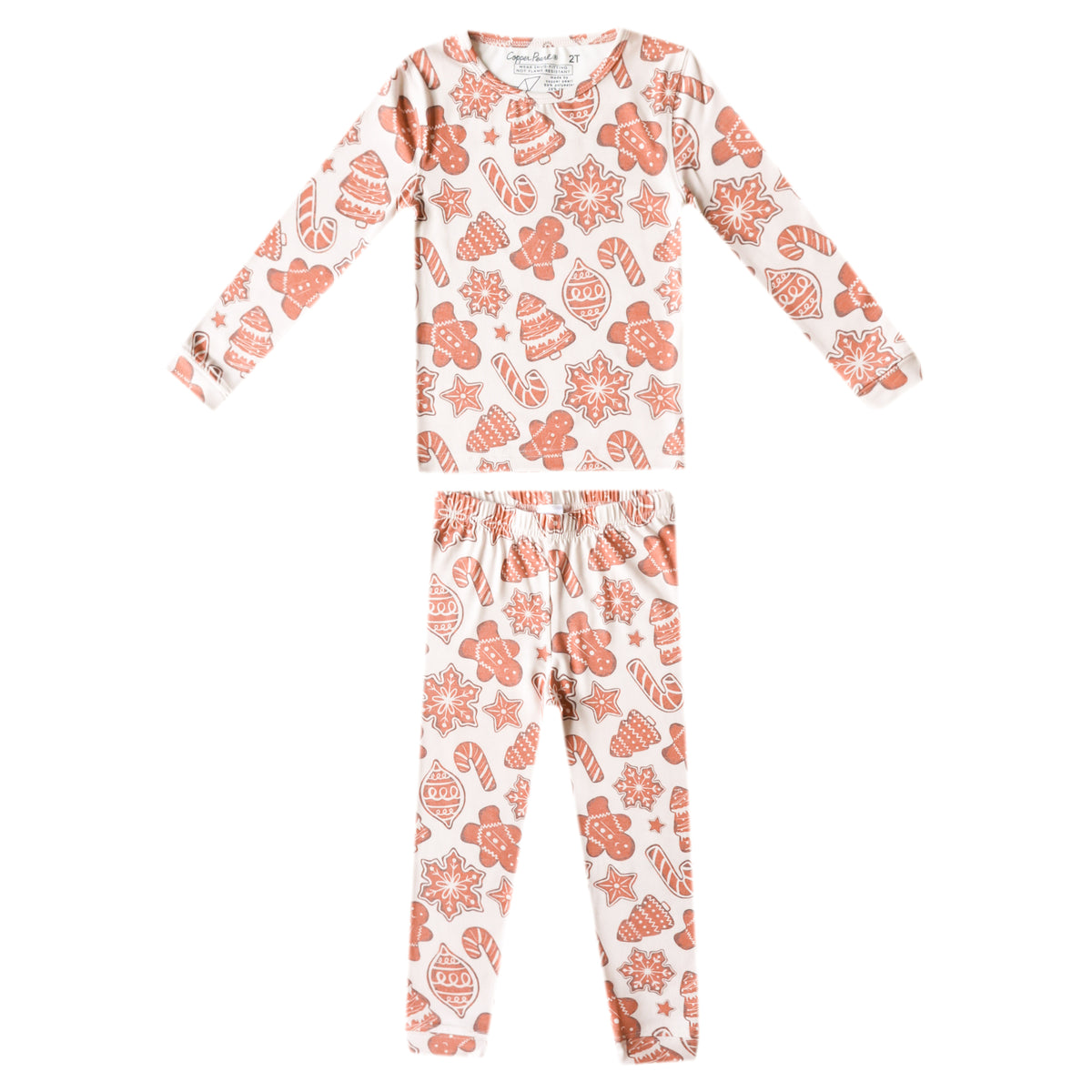 2pc Long Sleeve Pajama Set - Gingerbread