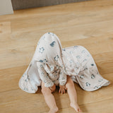 Premium Baby Knit Hooded Towel - Penguins