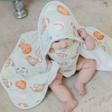 Premium Baby Knit Hooded Towel - Sports Medley