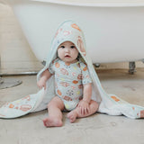 Premium Baby Knit Hooded Towel - Sports Medley