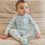 Zip-Up Footie Pajama - Star Wars Mando Medley