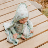 Premium Baby Knit Hooded Towel - Star Wars Mando Medley