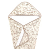 Premium Baby Knit Hooded Towel - Jurassic Park Fossils