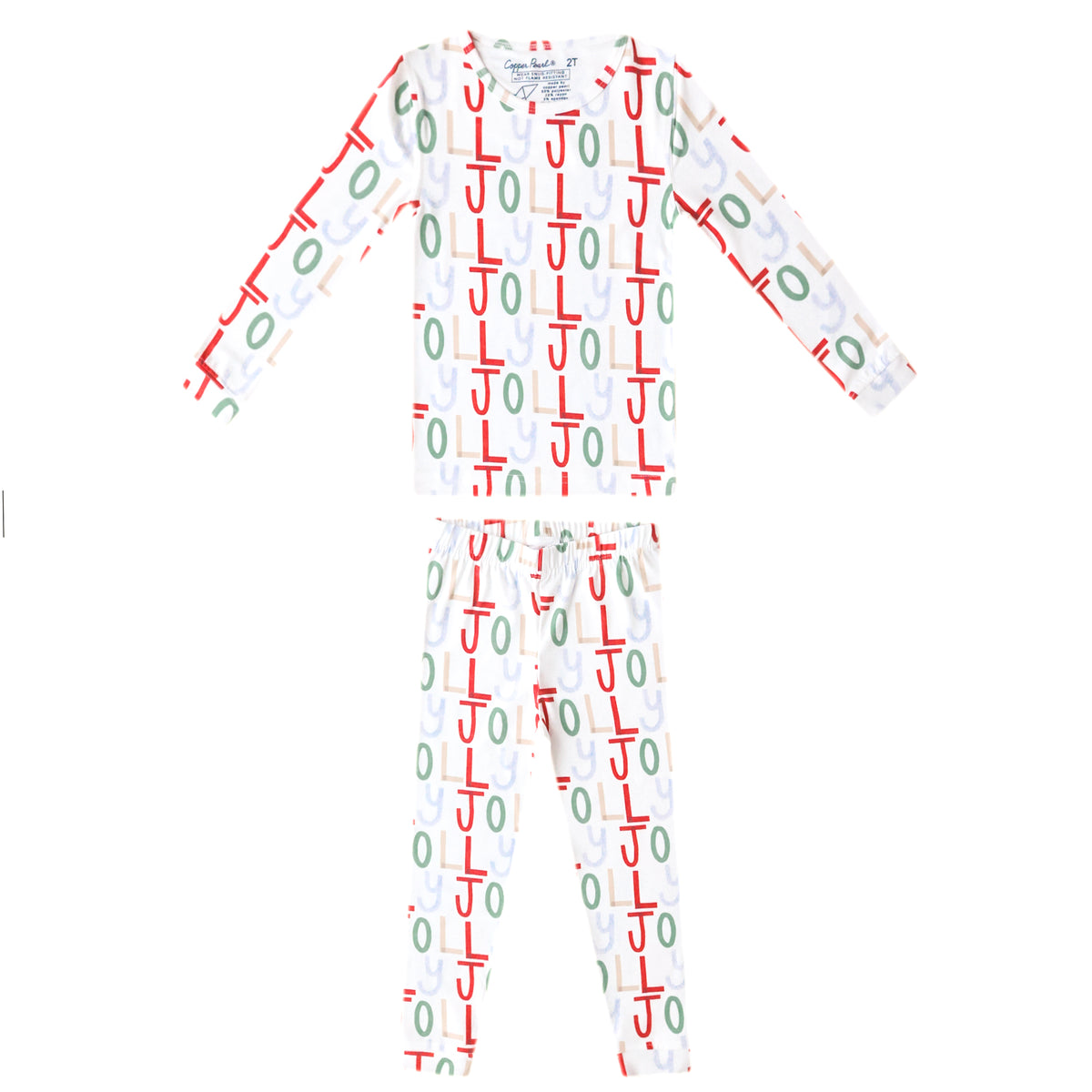 2pc Long Sleeve Pajama Set - Jolly