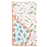 Three-Layer Jumbo Quilt - Sesame Street Varsity Friends