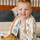 Three-Layer Jumbo Quilt - Sesame Street Varsity Friends